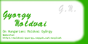 gyorgy moldvai business card
